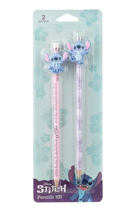 Autentický Grafitová tužka Colorino Stitch Pastel 3 HB kulatá s pryží - sada 2 ks