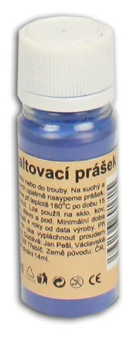 Smaltovací prášek 10g - barva modrá Poslední Šance