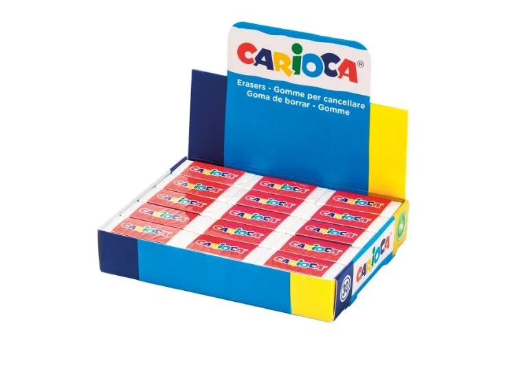Měkká pryž Carioca 6 × 2,3 cm bílá Horká Nabídka