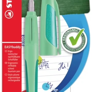 Akce STABILO EASYbuddy Pastel Ergonomické školní plnicí pero - mentolová, blistr