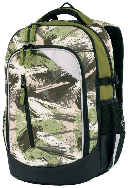 Nová Kolekce Školní batoh midi Camo