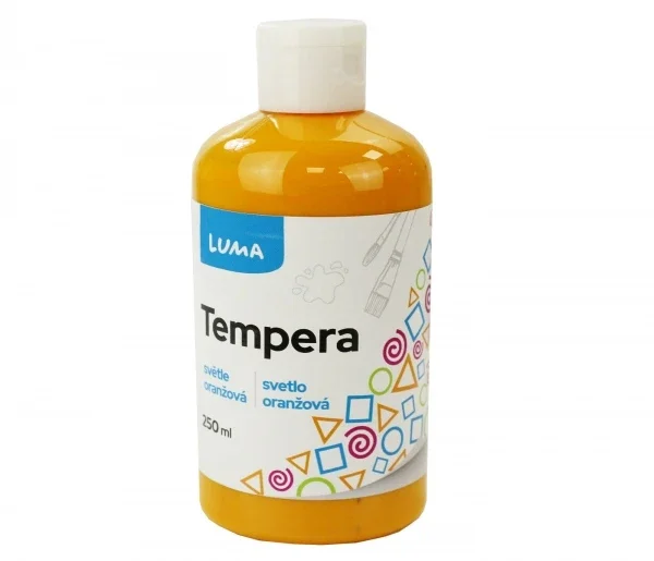 Temperová barva LUMA, 250 ml - světle oranžová Značkový