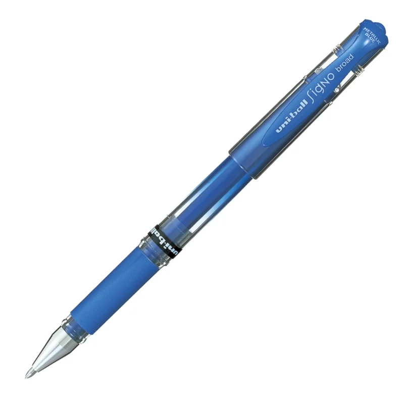 Super Cena Gelový roller UNI Signo Broad 1 mm - metalický modrý