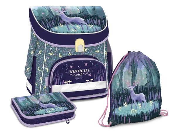 Akční Cena Školní set Ars Una - Midnight Wish - aktovka + penál (plný) + sáček na cvičky