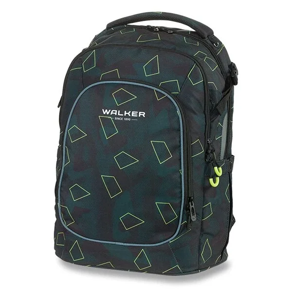 Výprodej Školní batoh WALKER, Campus Evo 2.0, Green Polygon