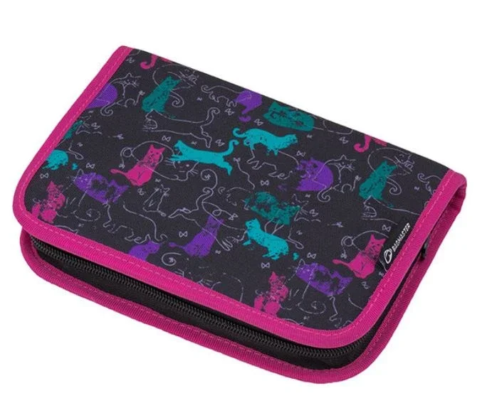 Levný Školní penál Bagmaster - EPSON 8 A BLACK/PINK/GREEN