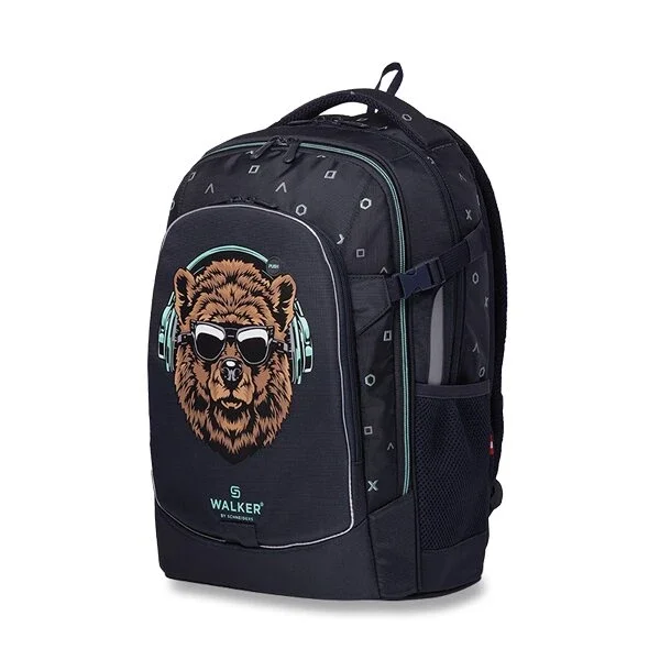 Školní batoh WALKER Fame - Bear Buddy Dark Grey Přímo Od Výrobce