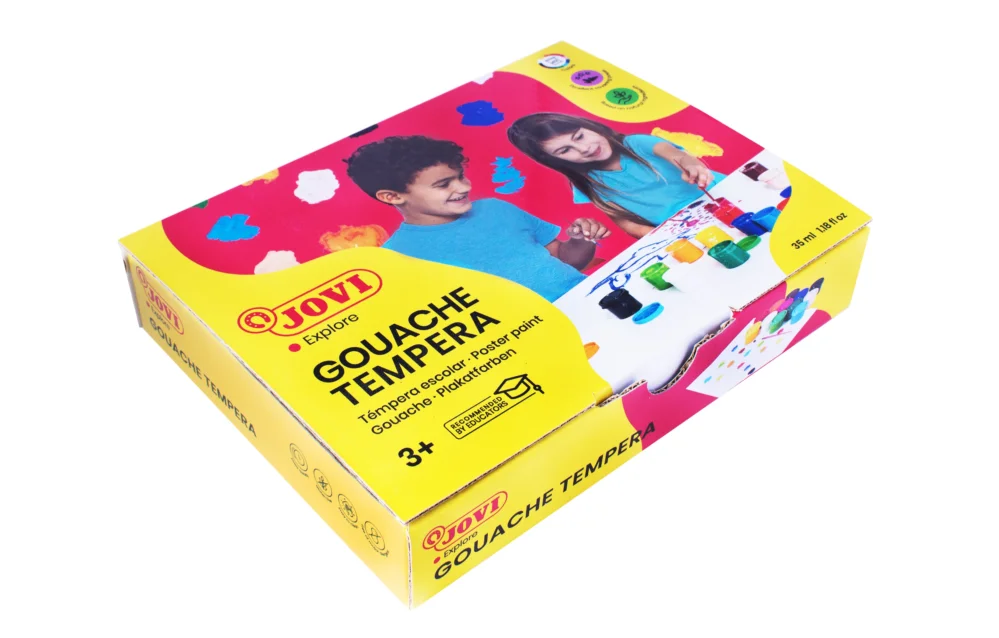 Sezónní Sleva Barvy temperové Jovi 12 × 35 ml v kelímku, štětec