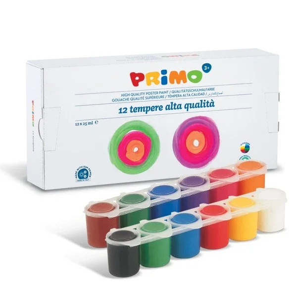 Cenová Bomba Primo Barvy temperové 12 × 25 ml, v kelímkách