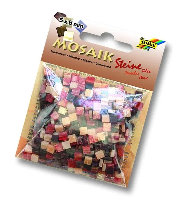 Cenový Hit Mozaikové kamínky - Mramor - barva červená