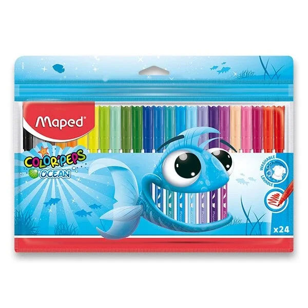 Dětské fixy MAPED Color'Peps Ocean - 24 barev Kup Teď