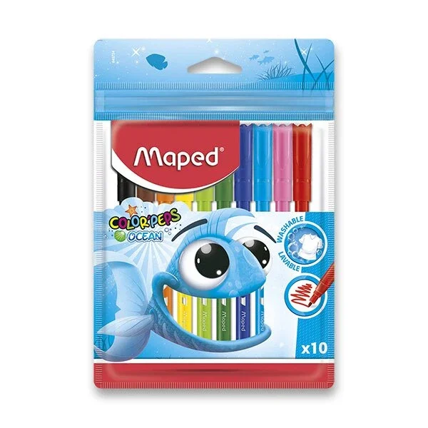 Dětské fixy MAPED Color'Peps Ocean - 10 barev Zlevněný