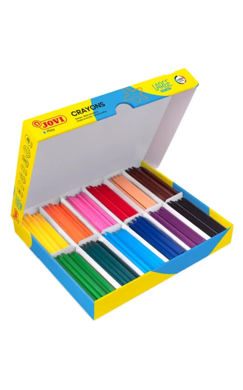 Rychlé Dodání Voskovky Plasticolor JOVI 12 barev -šestihranné, 300 ks