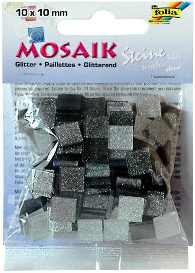 Mozaikové kamínky - se třpytkami - barva šedá Nejprodávanější