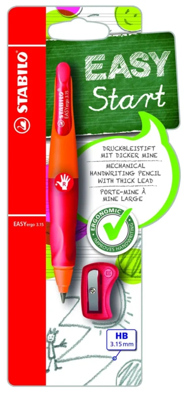 STABILO EASYergo 3.15 P Mechanická grafitová tužka - oranžová/červená Sleva