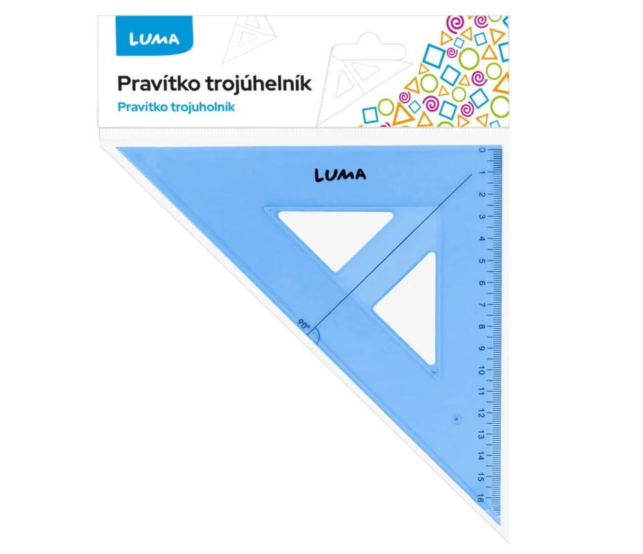 Vrácení Zdarma Trojúhelník s ryskou LUMA - modrý