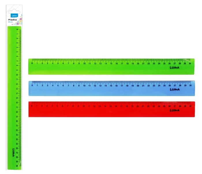 Pravítko LUMA 30 cm - mix barev Must-Have
