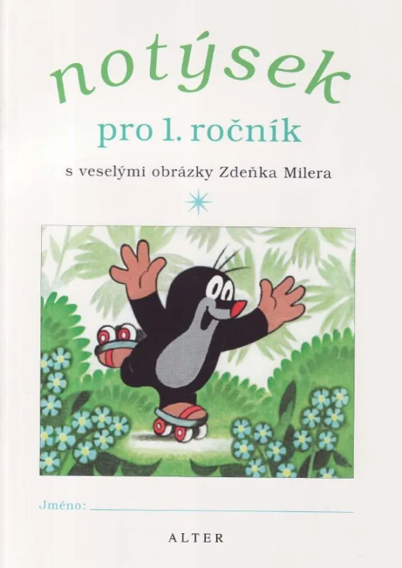 Nová Kolekce Notýsek pro 1.ročník ZŠ s veselými obrázky Zdeňka Milera