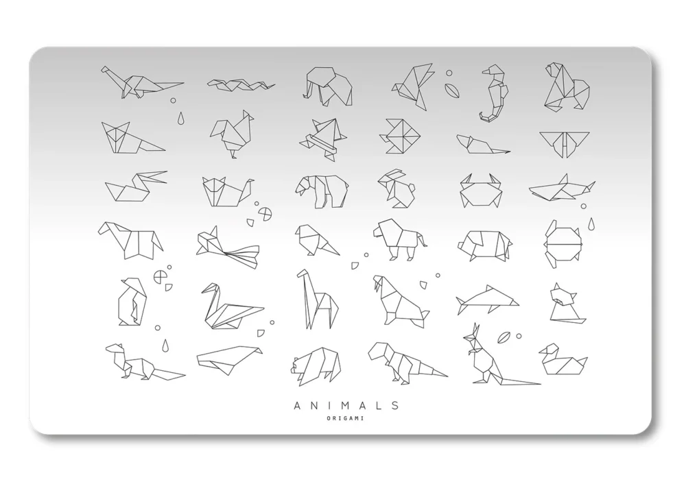 Ihned K Objednání Podložka na stůl 60 × 45 cm, PP - Origami animals