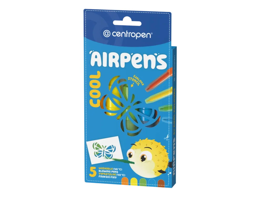 Nová Kolekce Centropen Foukací fixy AIR PENS 1500/5 COOL - sada 5 barev