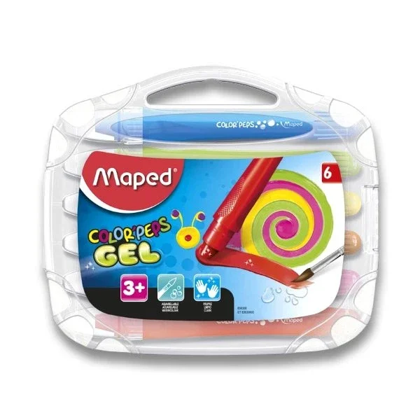 Gelové pastely MAPED Color’Peps Gel - 6 barev Akční Nabídka