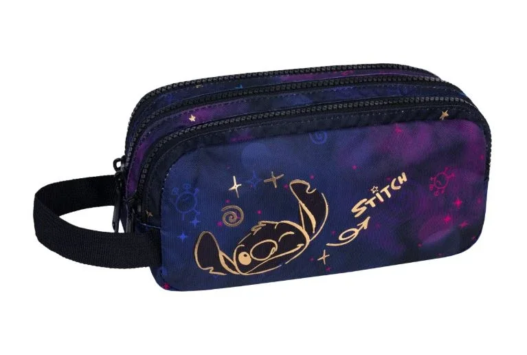 Nejprodávanější Penál Colorino Primus nevybavený, 3 přihrádky - Stitch Gold