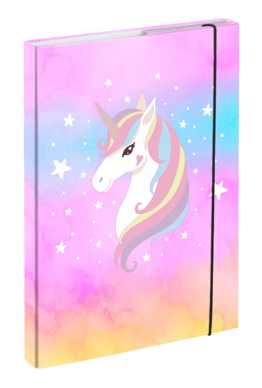 BAAGL Desky na školní sešity A4 - Rainbow Unicorn Speciální Cena