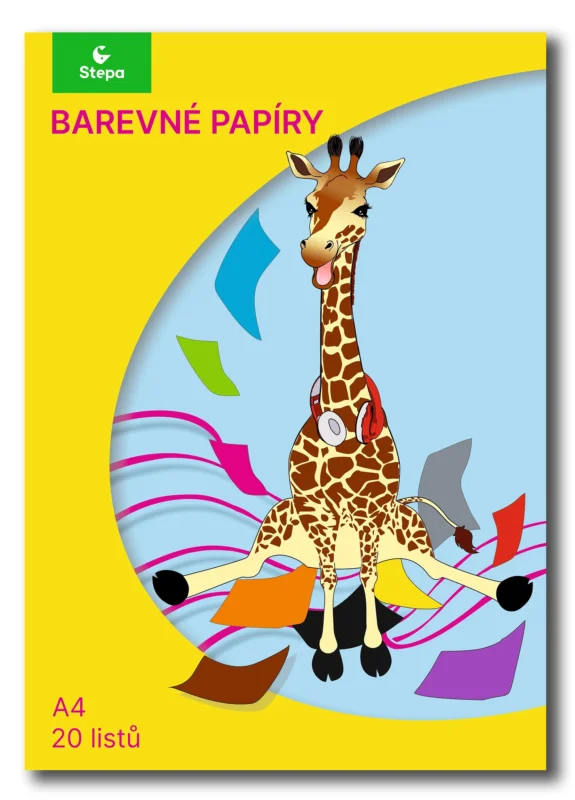 Oblíbený Barevné papíry A4, 80 g - 20 listů