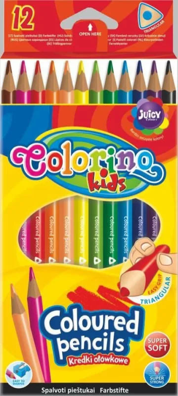 Víkendová Akce Trojhranné pastelky Colorino - 12 barev