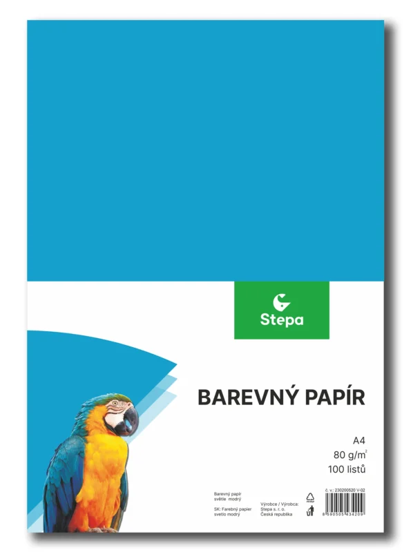 Nejlepší Volba Barevný papír A4 80 g - 100 ks - modrý