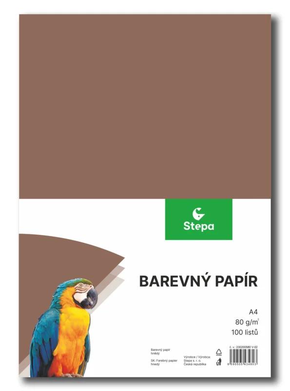 Expresní Doručení Barevný papír A4 80 g - 100 ks - hnědý