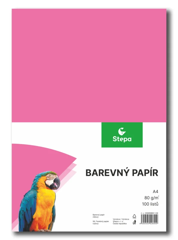 Omezená Nabídka Barevný papír A4 80 g - 100 ks - růžový