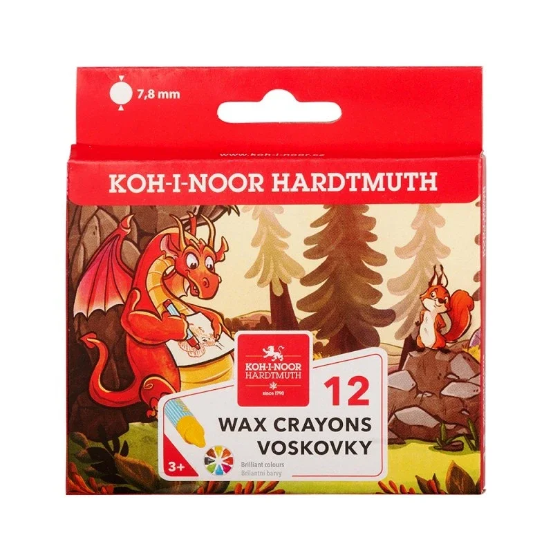 Koh-i-noor školní voskovky 8232 - 12 barev Finální Výprodej