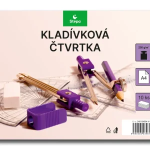 Značkový Čtvrtka kladívková bílá A4, 250 g/m2 - 10 ks
