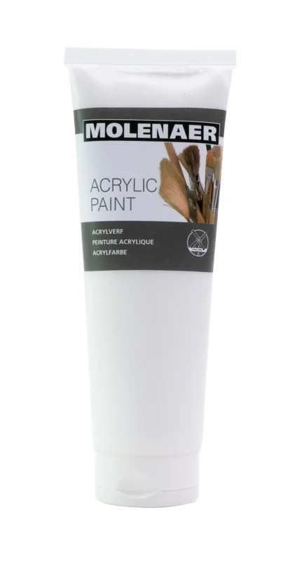 Akrylová barva Molenaer 250 ml - bílá Cenová Bomba