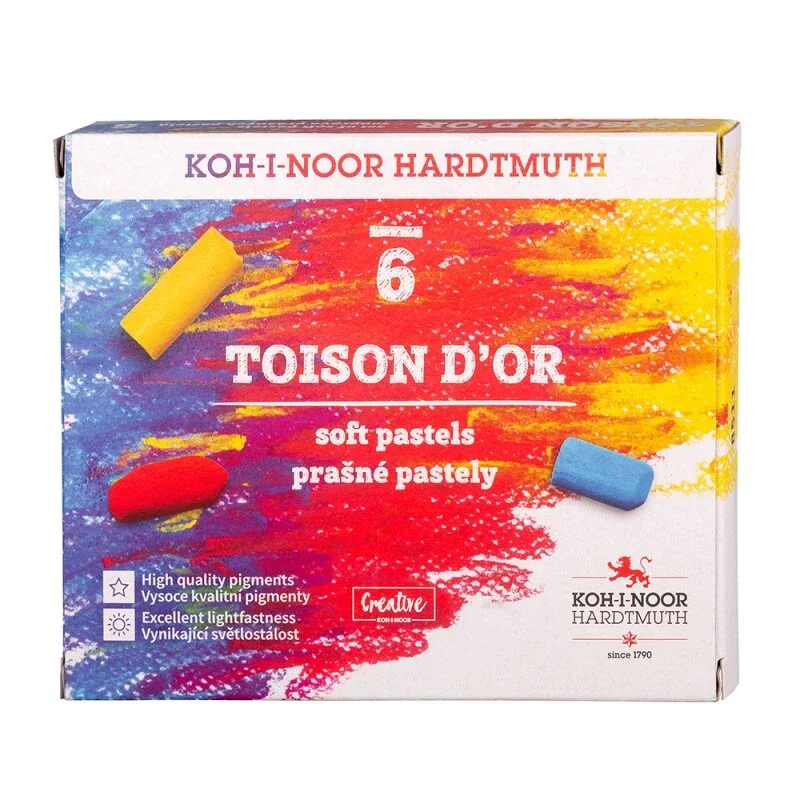Nejprodávanější Pastely prašné Koh-i-noor - TOISON DOR 8511 - 6 barev