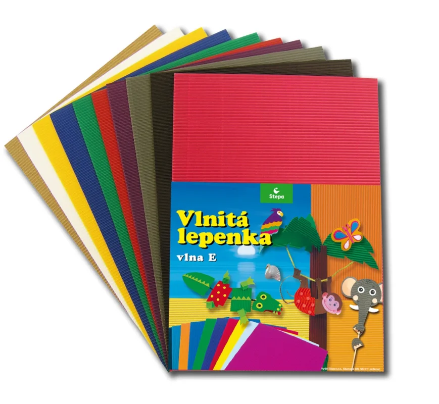 Objednat Nyní Vlnitý papír 260g - 34,5 × 24,5 cm - 10 listů - mix