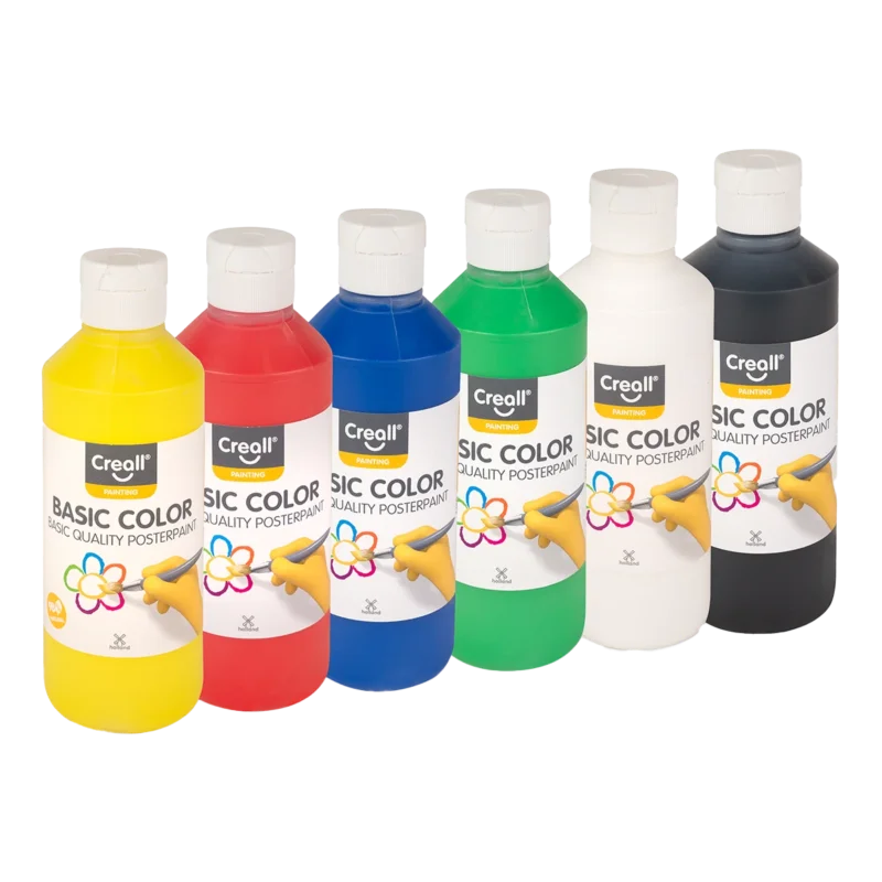 Levný Sada temperových barev Creall, 6 x 250 ml, mix barev