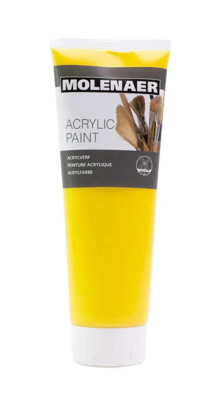 Akrylová barva Molenaer 250 ml - žlutá Nejlepší Volba