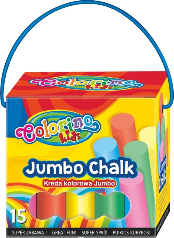 Akční Cena Chodníkové křídy Colorino Jumbo - 15 ks - mix 8 barev