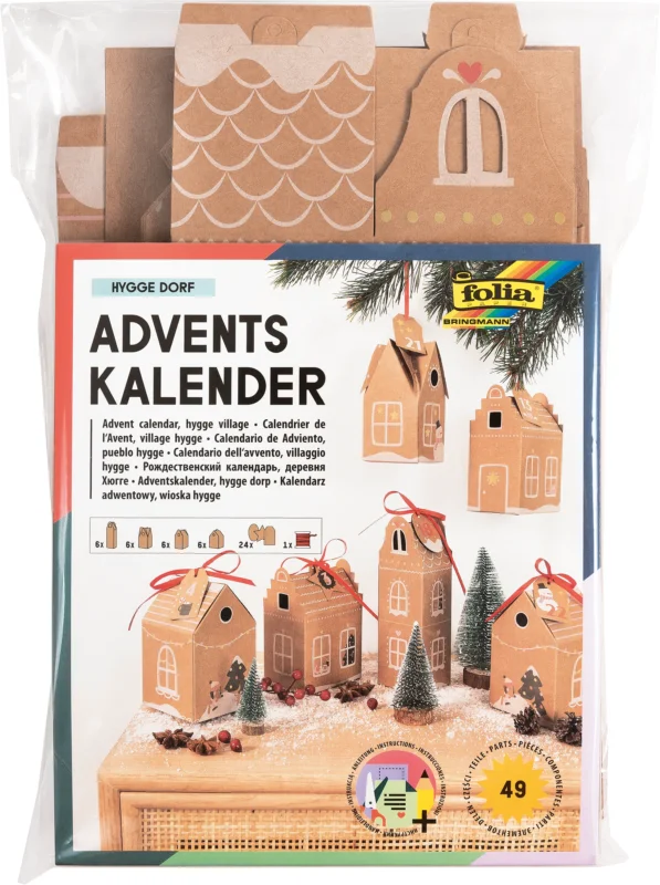 Adventní kalendář - set " DOMKY" - 49 dílů Sleva