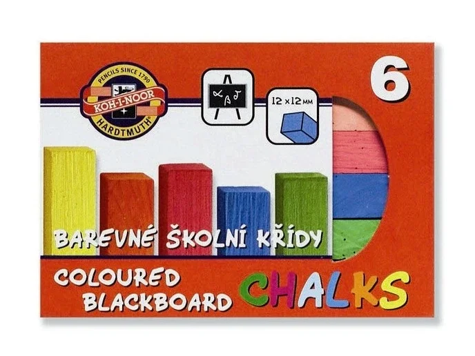 Značkový Křídy barevné Koh-i-noor - 6 ks