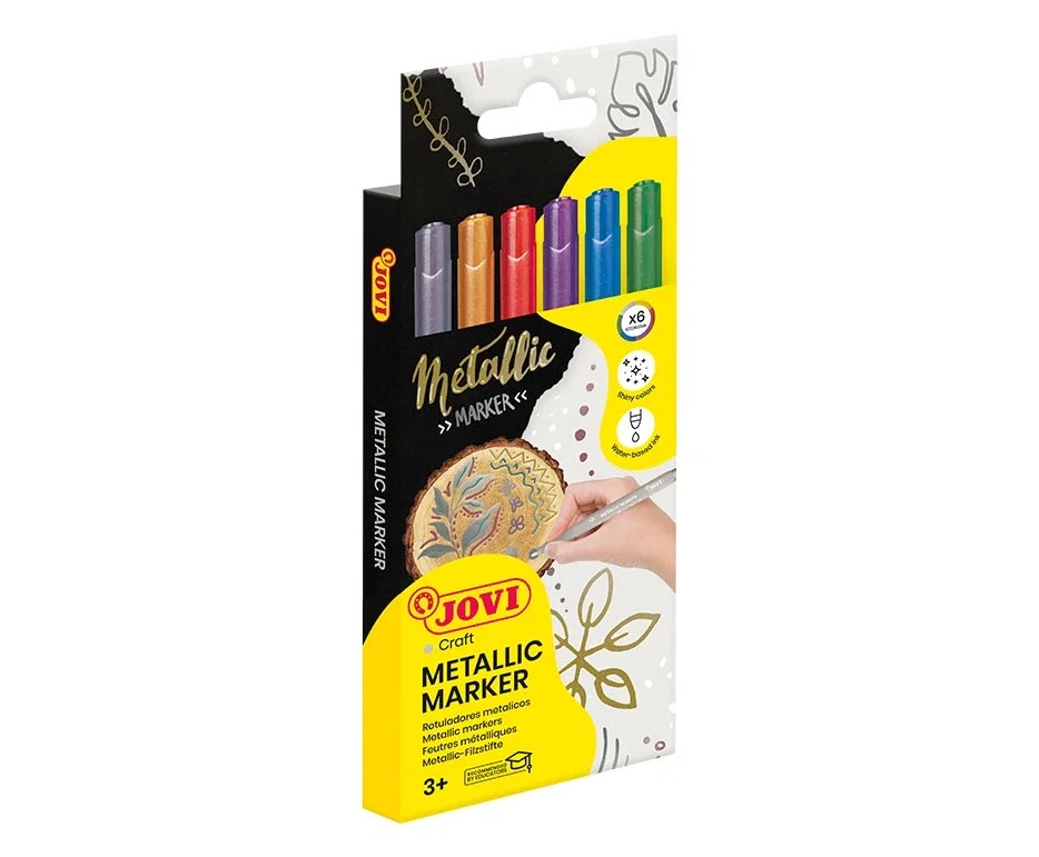Přímo Od Výrobce Fixy JOVIDECOR metalic 6 ks - barevné