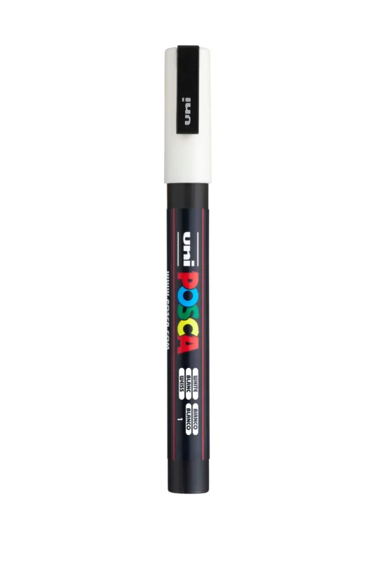 Akrylový popisovač POSCA, PC-3M, 0,9-1,3 mm, bílý Nakupujte Hned