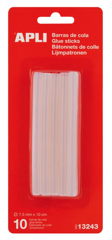 Levný Tavné tyčinky APLI - 7,5 mm × 10 cm - 10 ks