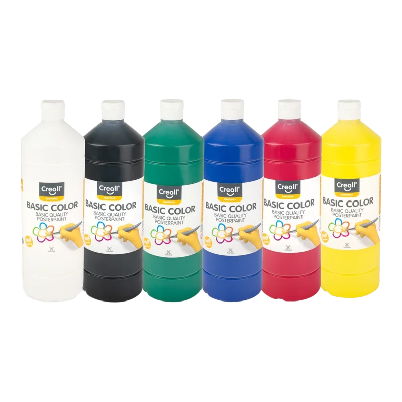 Sada temperových barev Creall 6 x 500 ml - mix barev Poslední Šance