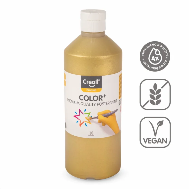 Vysoce Kvalitní Temperová barva Creall 500 ml - zlatá