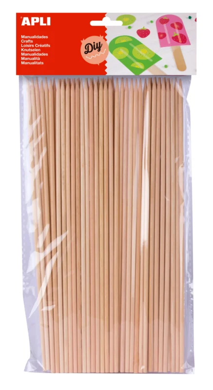 Špejle APLI - přírodní - 50 ks Must-Have