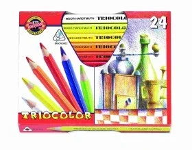 Víkendová Akce Koh-i-noor pastelky 3154 TRIOCOLOR JUMBO - 24 barev