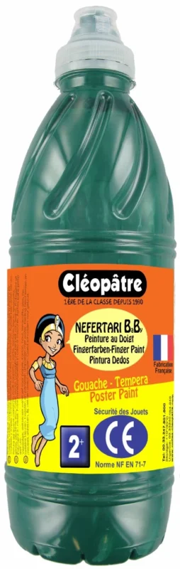 Prstová barva - tempera NEFERTARI BABY 1 Kg Tmavě Zelená Akce